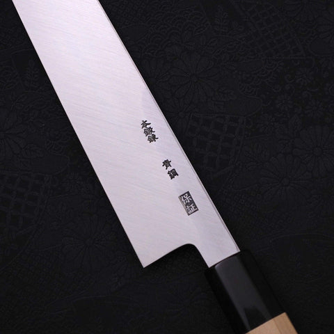 Kiritsuke Blue Steel #2 Kasumi Buffalo Magnolia Handle 240mm (9.4”)-[Musashi]-[Japanese-Kitchen-Knives]