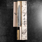 Kiritsuke Blue Steel #2 Kasumi Buffalo Magnolia Handle 270mm (10.6”)-[Musashi]-[Japanese-Kitchen-Knives]