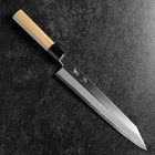 Kiritsuke Blue Steel #2 Kasumi Buffalo Magnolia Handle 270mm (10.6”)-[Musashi]-[Japanese-Kitchen-Knives]