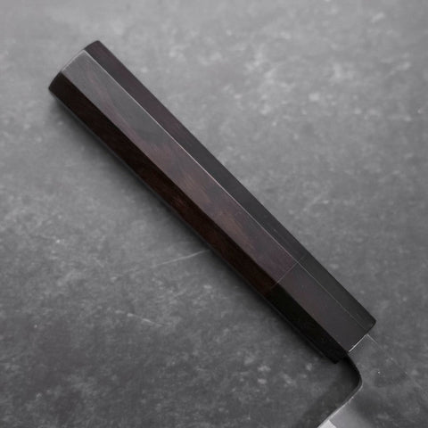 Kiritsuke Blue Steel #2 Kurouchi Buffalo Ebony Handle 210mm (8.3”)-[Musashi]-[Japanese-Kitchen-Knives]