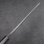 Kiritsuke Blue Steel #2 Kurouchi Damascus Buffalo Ebony Handle 210mm (8.3”)-[Musashi]-[Japanese-Kitchen-Knives]