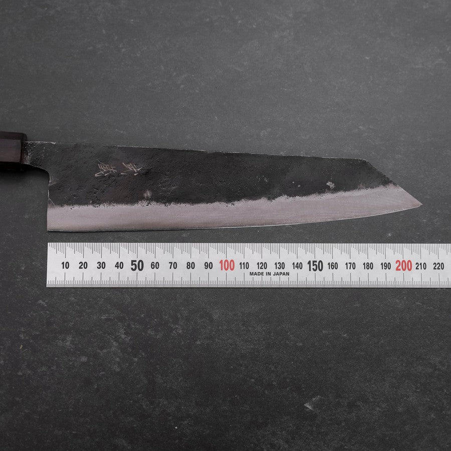 Kiritsuke Blue Steel #2 Kurouchi Ebony Handle 210mm (8.3”)-[Musashi]-[Japanese-Kitchen-Knives]