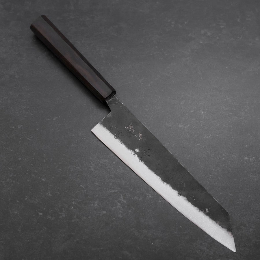 Kiritsuke Blue Steel #2 Kurouchi Ebony Handle 210mm (8.3”)-[Musashi]-[Japanese-Kitchen-Knives]