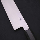 Kiritsuke Blue Steel #2 Suminagashi Buffalo Ebony Handle 240mm (9.4”)-[Musashi]-[Japanese-Kitchen-Knives]