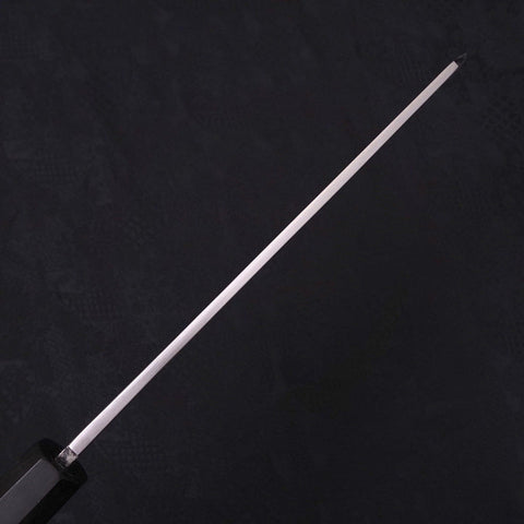 Kiritsuke Blue Steel #2 Suminagashi Buffalo Ebony Handle 240mm (9.4”)-[Musashi]-[Japanese-Kitchen-Knives]