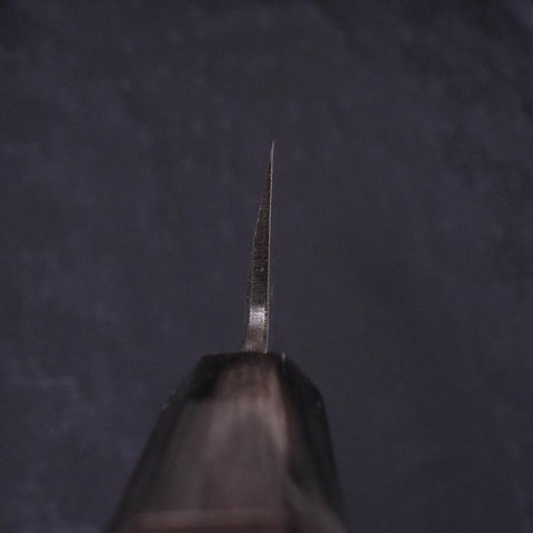 Kiritsuke Blue Steel #2 Suminagashi Buffalo Ebony Handle 270mm (10.6”)-[Musashi]-[Japanese-Kitchen-Knives]