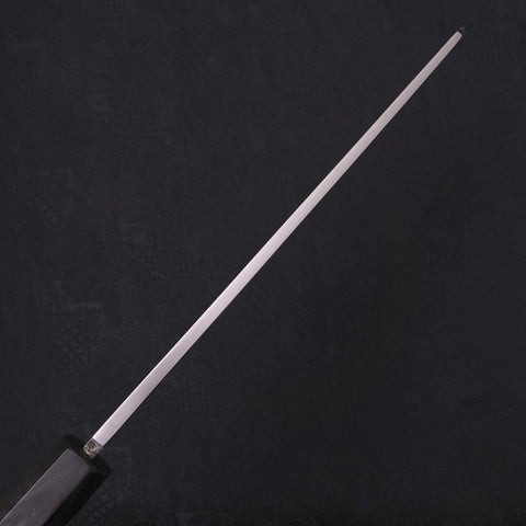 Kiritsuke Blue Steel #2 Suminagashi Buffalo Ebony Handle 270mm (10.6”)-[Musashi]-[Japanese-Kitchen-Knives]