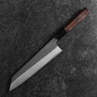 Kiritsuke Blue Super Kurouchi Damascus Buffalo Ebony Handle 210mm (8.3”)-[Musashi]-[Japanese-Kitchen-Knives]