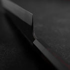 Kiritsuke Blue Super Kurouchi Damascus Buffalo Ebony Handle 210mm (8.3”)-[Musashi]-[Japanese-Kitchen-Knives]