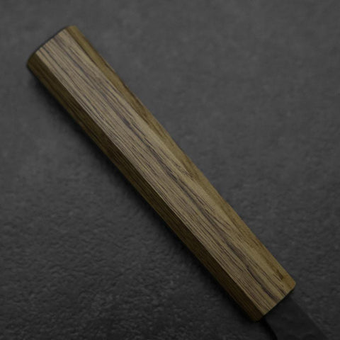 Kiritsuke Blue Super Kurouchi Tsuchime Oak Handle 210mm (8.3”)-[Musashi]-[Japanese-Kitchen-Knives]