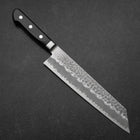Kiritsuke Blue Super Tsuchime Black Western Handle 210mm (8.3”)-[Musashi]-[Japanese-Kitchen-Knives]