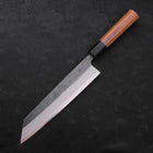 Kiritsuke Blue Steel #2 Kurouchi Buffalo Teak Handle 210M-[Musashi]-[Japanese-Kitchen-Knives]