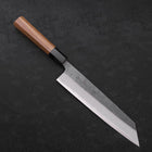 Kiritsuke Blue Steel #2 Kurouchi Buffalo Teak Handle 210M-[Musashi]-[Japanese-Kitchen-Knives]