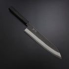 Kiritsuke Cobalt Stainless HRC62 Kurouchi Damascus Buffalo Ebony Handle 240mm (9.4”)-[Musashi]-[Japanese-Kitchen-Knives]