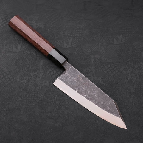 Kiritsuke Deba Blue Steel #2 Kurouchi Buffalo Wenge Handle 150mm (5.9”)-[Musashi]-[Japanese-Kitchen-Knives]