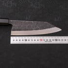 Kiritsuke Deba Blue Steel #2 Kurouchi Buffalo Wenge Handle 165mm (6.5”)-[Musashi]-[Japanese-Kitchen-Knives]