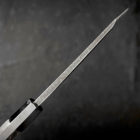 Kiritsuke Deba Blue Steel #2 Kurouchi Buffalo Wenge Handle 180mm (7”)-[Musashi]-[Japanese-Kitchen-Knives]