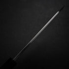 Kiritsuke Deba Silver Steel #3 Mirror Buffalo Ebony Handle 180mm (7”)-[Musashi]-[Japanese-Kitchen-Knives]