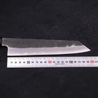 Kiritsuke Gyuto Blue Steel #1 Kurouchi Suminagashi Buffalo Ebony Handle 200mm (7.9”)-[Musashi]-[Japanese-Kitchen-Knives]