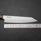 Kiritsuke Gyuto Blue Steel #2 Polished Stainless Clad Olive Handle 210mm (8.3”)-[Musashi]-[Japanese-Kitchen-Knives]