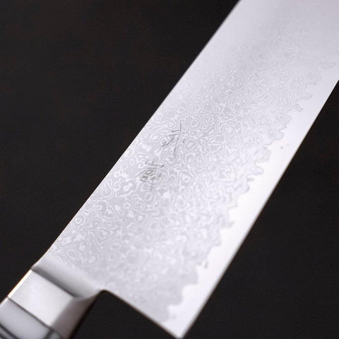 Kiritsuke Gyuto SG-2 Damascus White Handle 240mm (9.4”)-[Musashi]-[Japanese-Kitchen-Knives]