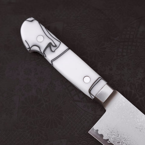 Kiritsuke Gyuto SG-2 Damascus White Handle 240mm (9.4”)-[Musashi]-[Japanese-Kitchen-Knives]