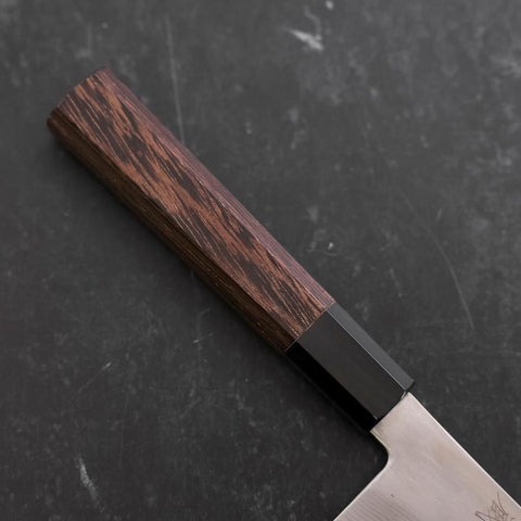 Kiritsuke Gyuto Silver Steel #3 Damascus Buffalo Wenge Handle 210mm (8.3”)-[Musashi]-[Japanese-Kitchen-Knives]