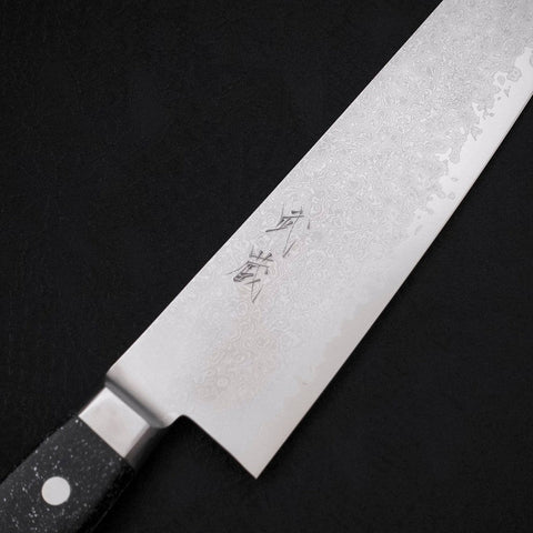 Kiritsuke Gyuto VG-10 Damascus Black Marble Handle 210mm (8.3”)-[Musashi]-[Japanese-Kitchen-Knives]