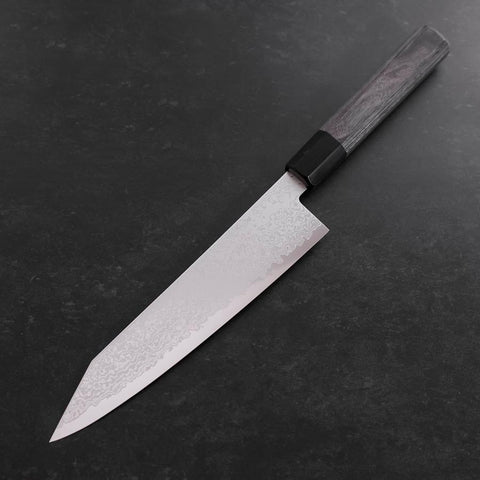 Kiritsuke Gyuto VG-10 Damascus Grey Cherry Handle 210mm (8.3”)-[Musashi]-[Japanese-Kitchen-Knives]