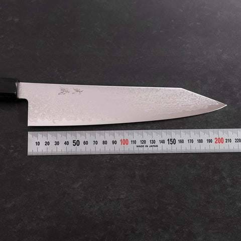 Kiritsuke Gyuto VG-10 Damascus Grey Cherry Handle 210mm (8.3”)-[Musashi]-[Japanese-Kitchen-Knives]