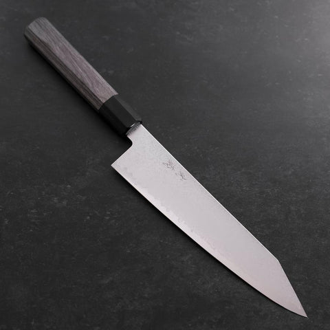 Kiritsuke Gyuto VG-10 Damascus Grey Cherry Handle 210mm (8.3”)-[Musashi]-[Japanese-Kitchen-Knives]