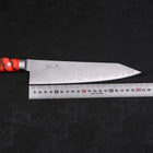 Kiritsuke Gyuto VG-10 Damascus Orange Handle 210mm (8.3”)-[Musashi]-[Japanese-Kitchen-Knives]
