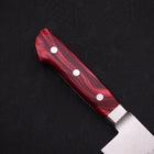 Kiritsuke Gyuto VG-10 Damascus Red Handle 210mm (8.3”)-[Musashi]-[Japanese-Kitchen-Knives]