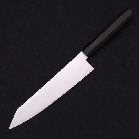 Kiritsuke Gyuto ZDP-189 Polished Buffalo Ebony Handle 210mm (8.3”)-[Musashi]-[Japanese-Kitchen-Knives]