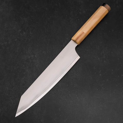 Kiritsuke HAP-40 Polished Double Buffalo Capped Magnolia Handle 200mm (7.9”)-[Musashi]-[Japanese-Kitchen-Knives]