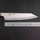 Kiritsuke HAP-40 Polished Double Buffalo Capped Magnolia Handle 200mm (7.9”)-[Musashi]-[Japanese-Kitchen-Knives]
