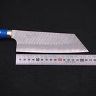 Kiritsuke Nakiri SG-2 Tsuchime Turquoise Blue Handle 170mm (6.7”)-[Musashi]-[Japanese-Kitchen-Knives]