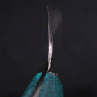 Kiritsuke Nakiri SG-2 Tsuchime Turquoise Green Handle 170mm (6.7”)-[Musashi]-[Japanese-Kitchen-Knives]