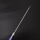Kiritsuke Petty AUS-10 Stainless Tsuchime Western-Blue Handle 145mm (5.7”)-[Musashi]-[Japanese-Kitchen-Knives]