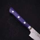 Kiritsuke Petty Blue Steel #2 Nashiji Stainless Clad Blue Western Handle 140mm (5.5”)-[Musashi]-[Japanese-Kitchen-Knives]