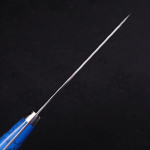 Kiritsuke Petty SG-2 Tsuchime Turquoise Blue Handle 150mm (5.9”)-[Musashi]-[Japanese-Kitchen-Knives]