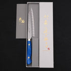 Kiritsuke Petty SG-2 Tsuchime Turquoise Blue Handle 150mm (5.9”)-[Musashi]-[Japanese-Kitchen-Knives]