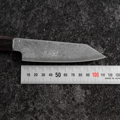 Kiritsuke Petty SLD Black Damascus Ebony Handle 110mm (4.3”)-[Musashi]-[Japanese-Kitchen-Knives]