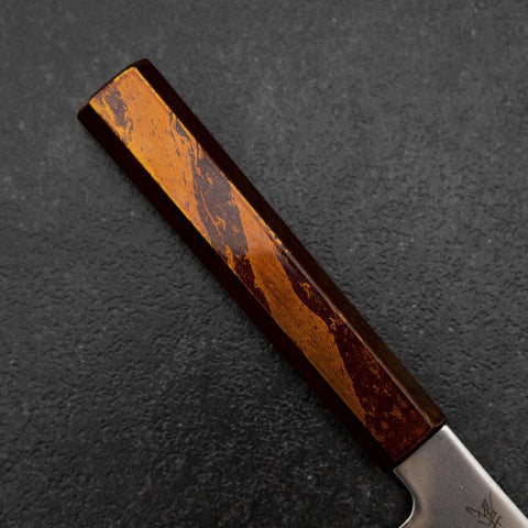 Kiritsuke Petty SLD Mirror Red Yamanaka-Urushi Handle 125mm (4.9”)-[Musashi]-[Japanese-Kitchen-Knives]