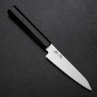 Kiritsuke Petty VG-10 Damascus Ebony Handle 110mm (4.3”)-[Musashi]-[Japanese-Kitchen-Knives]