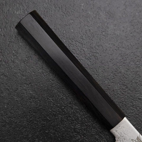 Kiritsuke Petty VG-10 Damascus Ebony Handle 145mm (5.7”)-[Musashi]-[Japanese-Kitchen-Knives]
