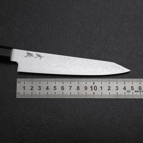 Kiritsuke Petty VG-10 Damascus Ebony Handle 145mm (5.7”)-[Musashi]-[Japanese-Kitchen-Knives]