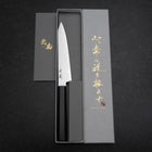 Kiritsuke Petty VG-10 Damascus Ebony Handle 145mm (5.7”)-[Musashi]-[Japanese-Kitchen-Knives]