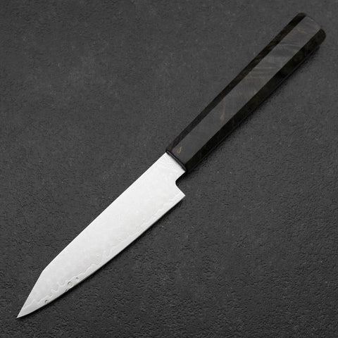 Kiritsuke Petty VG-10 Damascus Gray Birch Handle 120mm (4.7”)-[Musashi]-[Japanese-Kitchen-Knives]