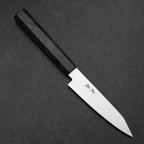 Kiritsuke Petty VG-10 Damascus Gray Birch Handle 120mm (4.7”)-[Musashi]-[Japanese-Kitchen-Knives]